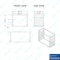 Amgood Wall Mounted Sheet / Bun Pan Rack 28in x 18in x 21in. Fits 6 Full-Size Sheet Pans. NSF BPR WM-FULL-6-Z - alternate 4